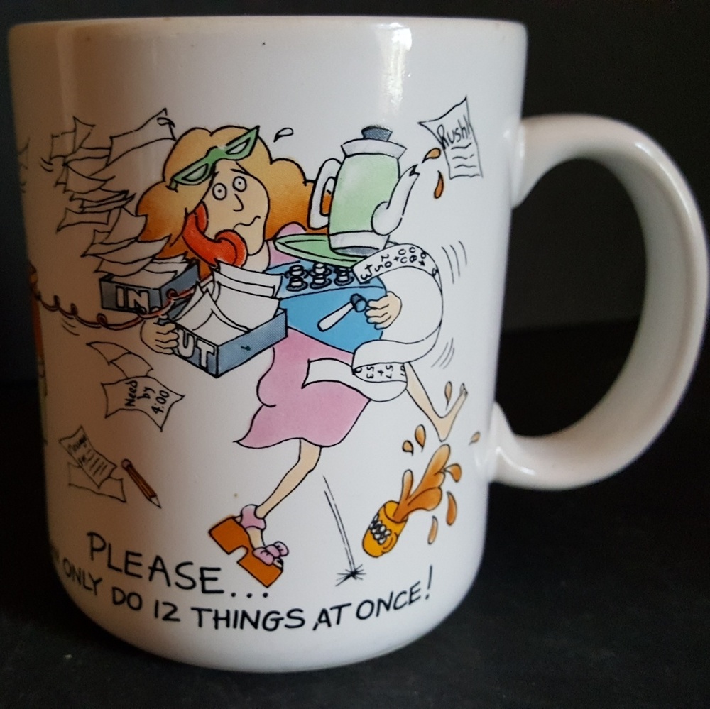Vintage Hallmark Please I Can Only Do 12 Things coffee mug